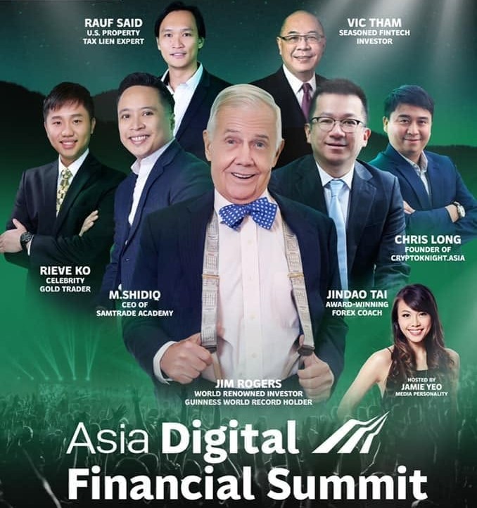 Rieve Ko featured with investor Jim Rogers and fellow speakers at the Asia Digital Financial Summit